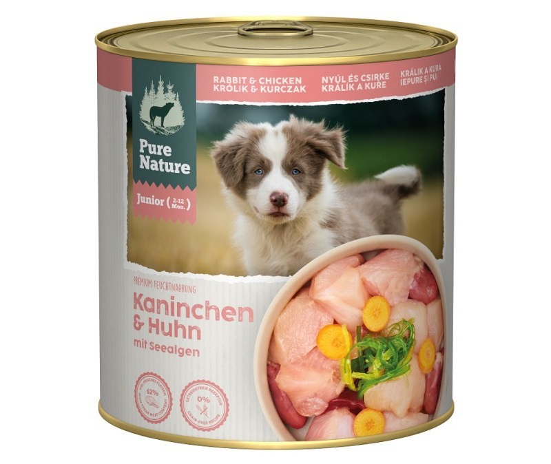 Pure Nature królik, kurczak junior 800 g