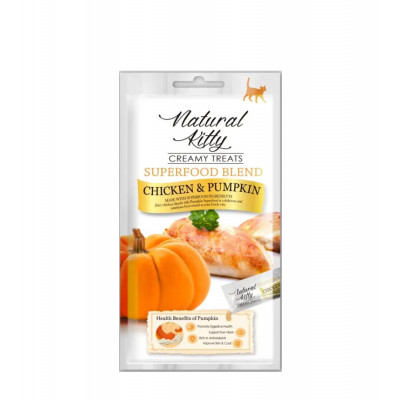 Natural Kitty Creamy Treats kurczak z dynią 60 g