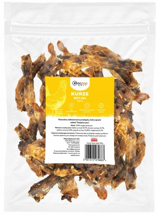 Gaczoo kurze szyjki 500 g