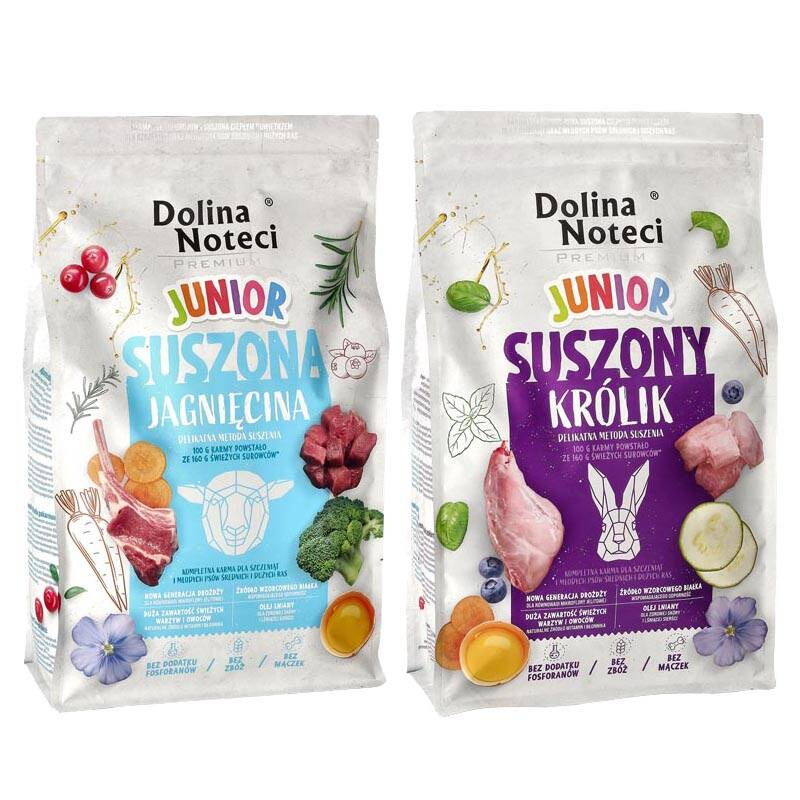 Dolina Noteci Premium jagnięcina, królik puppy 4 kg × 2