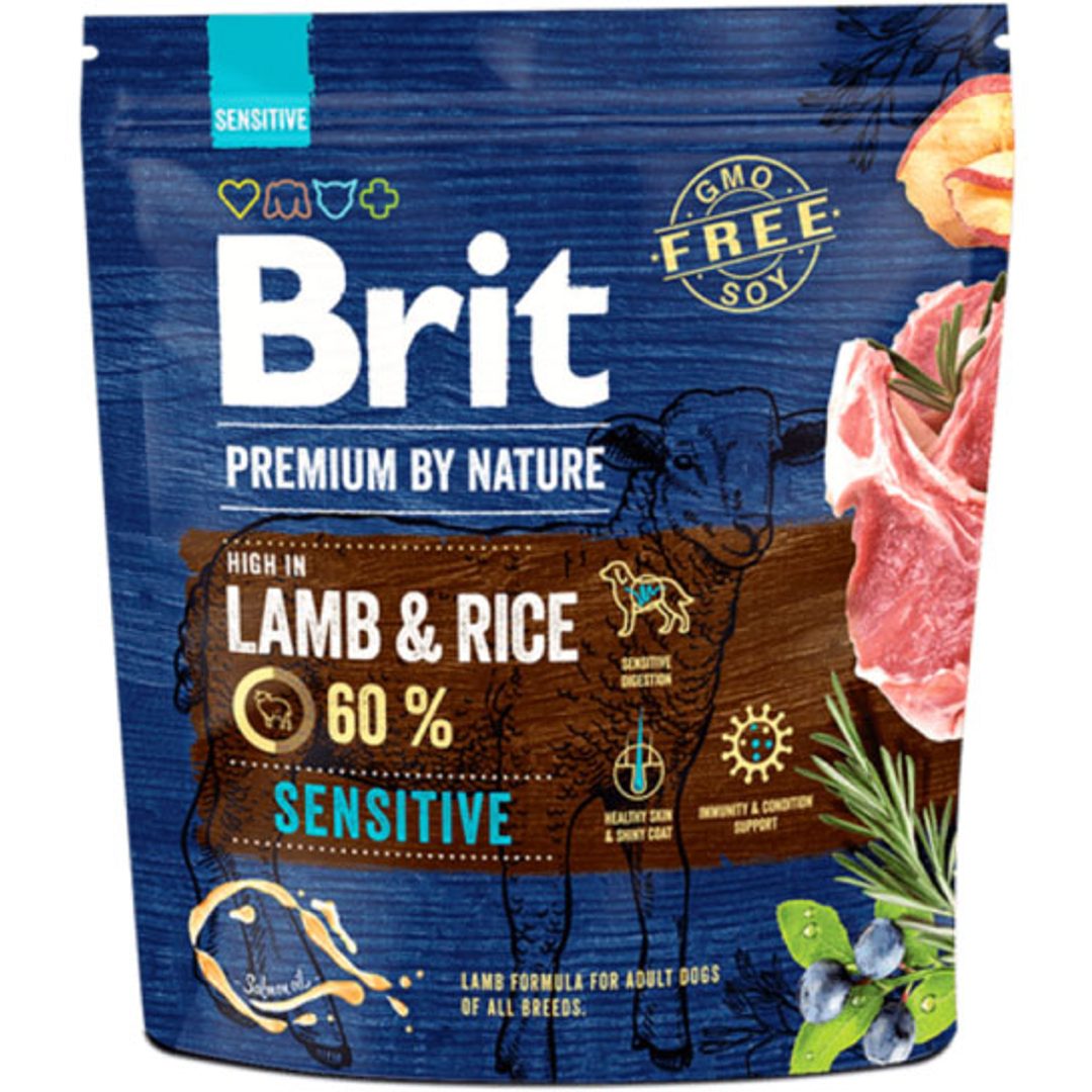 Brit Premium By Nature jagnięcina z ryżem adult 1 kg