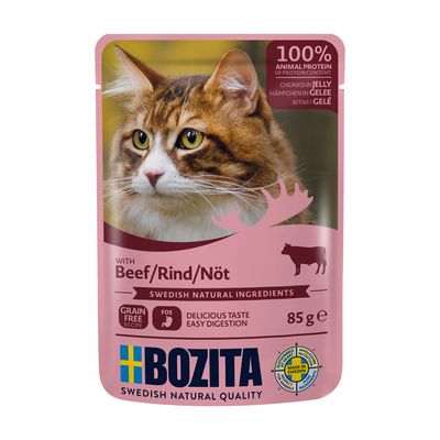 Bozita Digestive wołowina w galaretce adult 85 g × 12