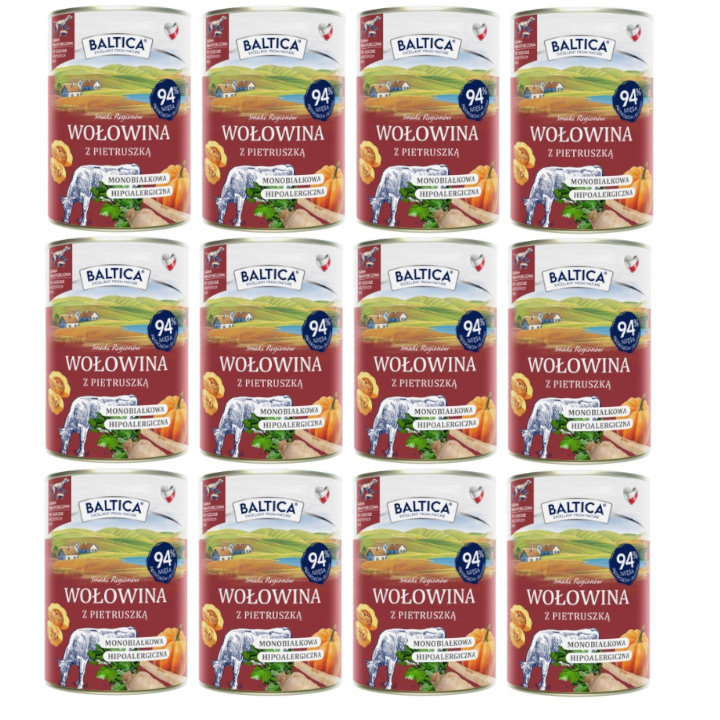Baltica wołowina adult 400 g × 12