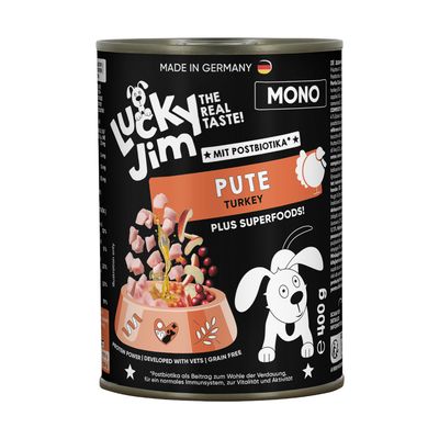 Lucky Jim Mono indyk adult 400 g × 6