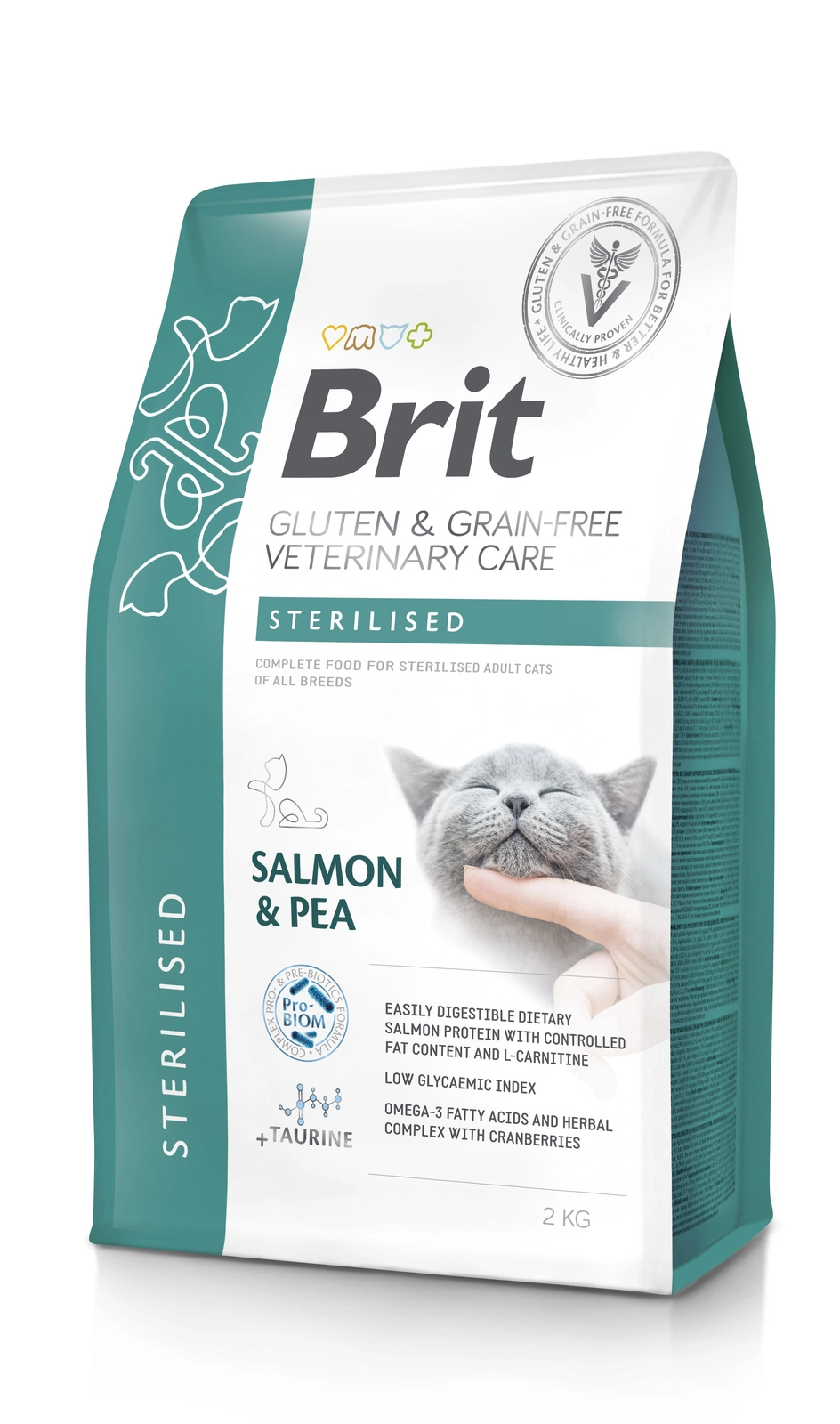 Brit Grain Free Veterinary Care Sterilised łosoś z grochem adult 2 kg