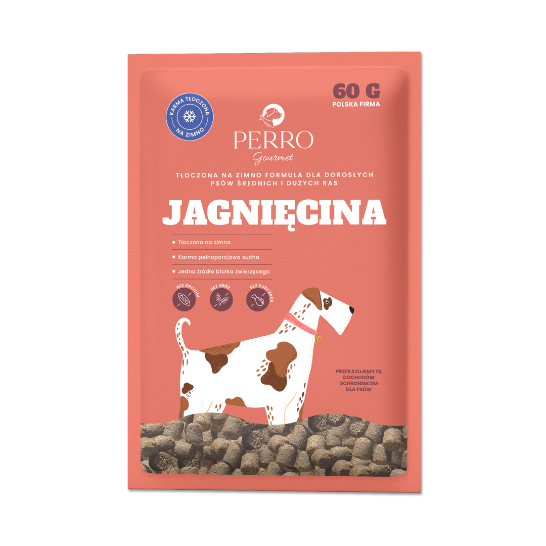 Perro Gourmet jagnięcina adult średnie rasy, duże rasy 60 g