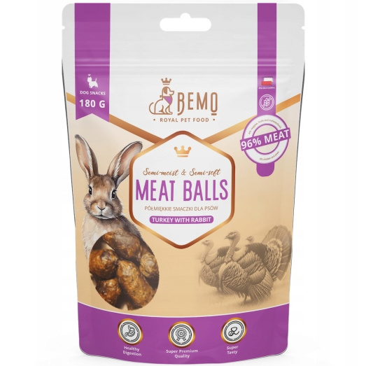 Bemo Meat Balls indyk, królik 180 g