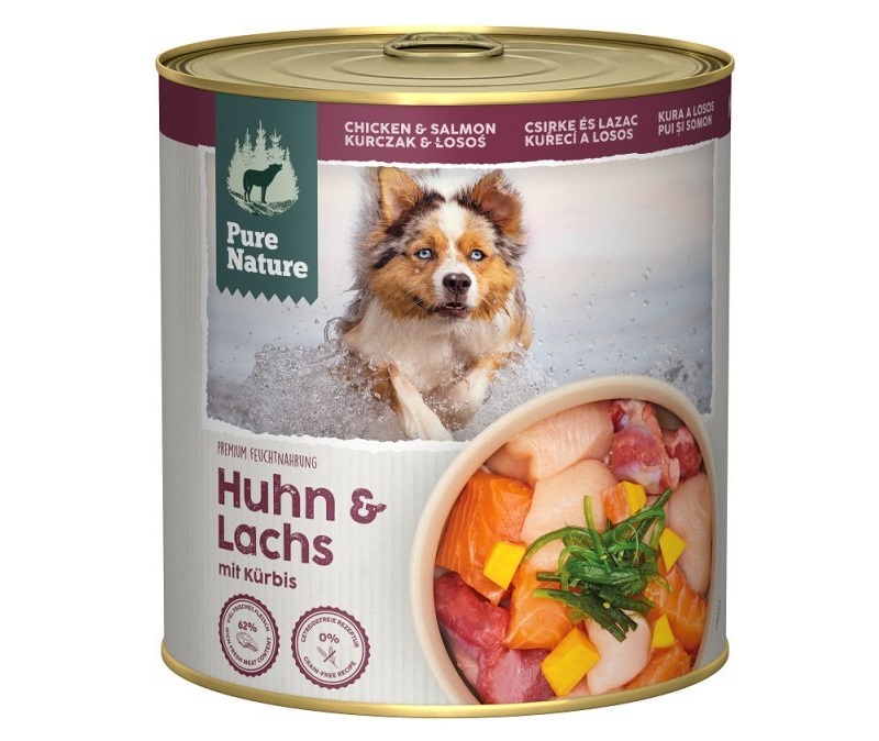 Pure Nature kurczak, łosoś adult 800 g