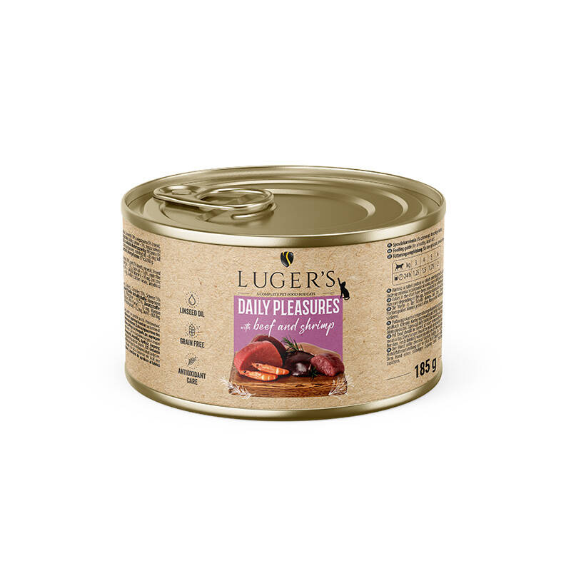 Luger's Daily Pleasures krewetki, wołowina 185 g
