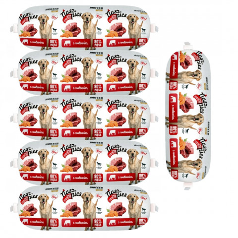 BioFeed Nasz Pies wołowina adult 1 kg × 6