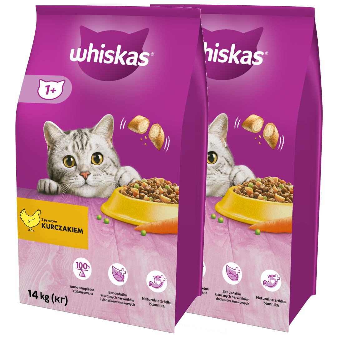 Whiskas kurczak adult 14 kg × 2