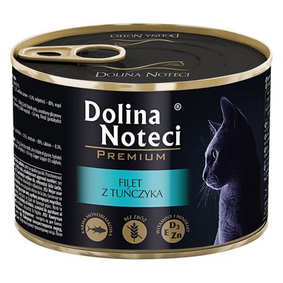 Dolina Noteci Premium tuńczyk kawałki adult 185 g × 24