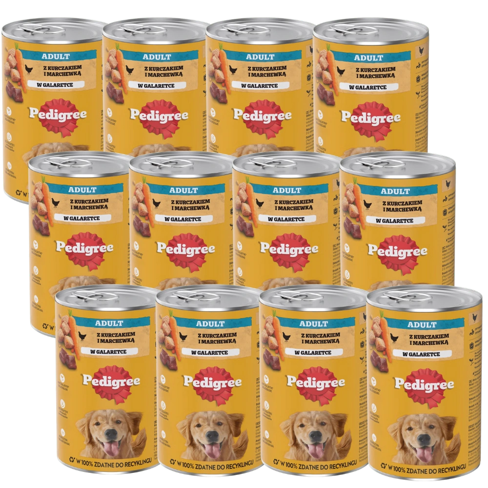 Pedigree kurczak z marchewką adult 400 g × 12