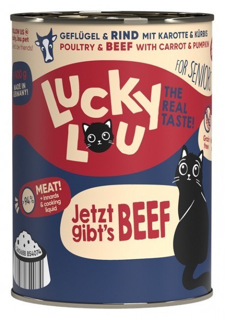 Lucky Lou Lifestage drób, wołowina senior 400 g