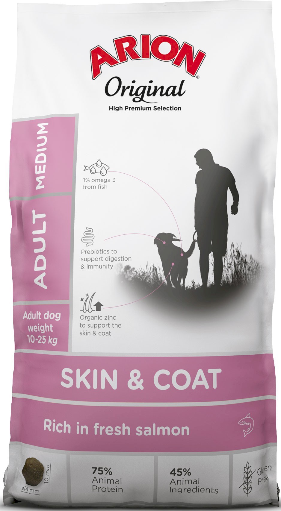 Arion Original Skin & Coat łosoś adult średnie rasy 2 kg