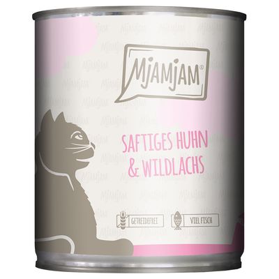 MjAMjAM kurczak, łosoś adult 800 g × 6