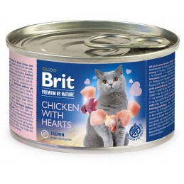 Brit Premium by Nature kurczak, serca kawałki 200 g