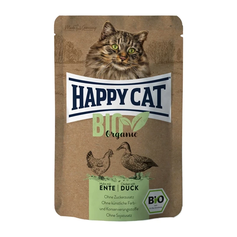 Happy Cat Bio Organic kaczka, kurczak pasztet adult 85 g