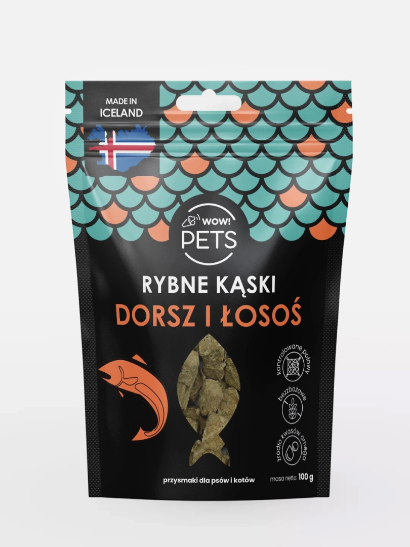 WOW!PETS dorsz, łosoś 100 g