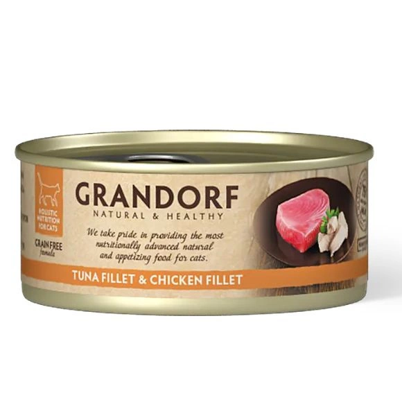Grandorf kurczak, tuńczyk kawałki 70 g