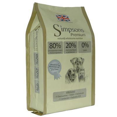 Simpsons Premium 80/20 kurczak, ryba 12 kg