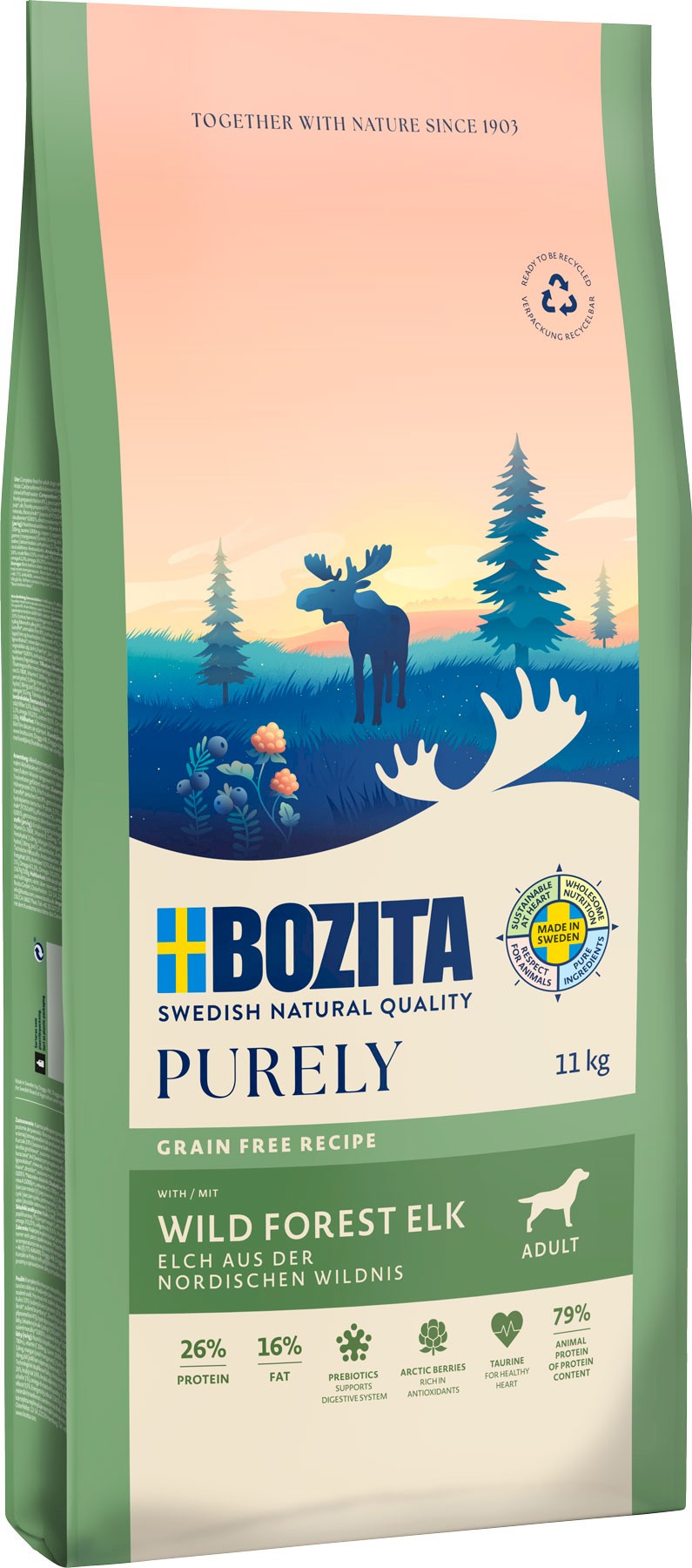 Bozita Purely łoś adult 11 kg