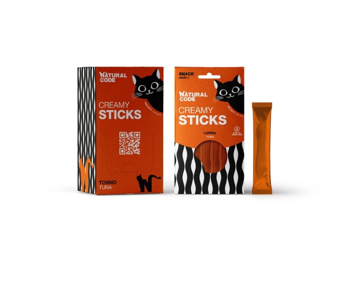 Natural Code Creamy Sticks tuńczyk w sosie 14 g × 4