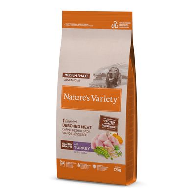 Nature's Variety Healthy Grains indyk adult średnie rasy, duże rasy 12 kg × 2