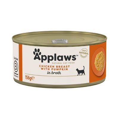 Applaws Sensitive kurczak z dynią w bulionie adult 156 g × 24