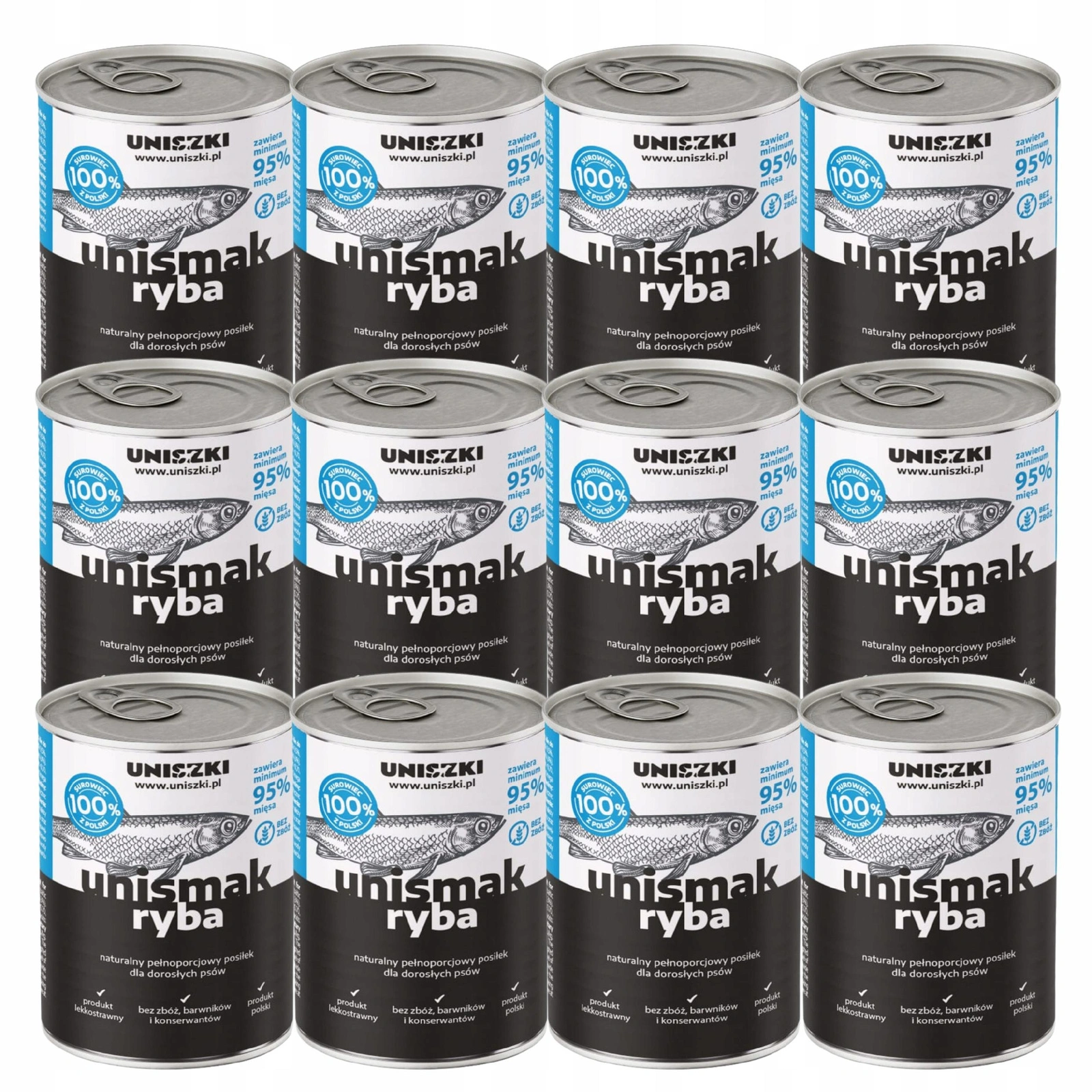Uniszki Unismak ryba adult 800 g × 12