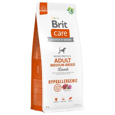 Brit Care jagnięcina adult średnie rasy 12 kg × 2