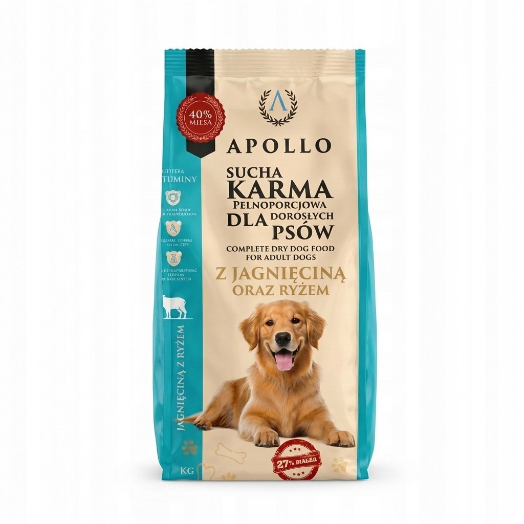 Apollo jagnięcina adult duże rasy 10 kg