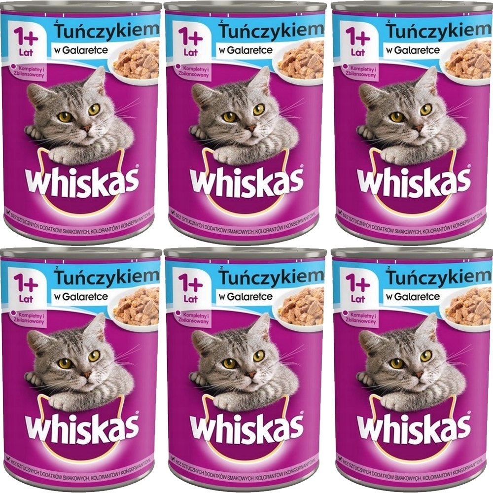 Whiskas tuńczyk w galaretce adult 400 g × 6