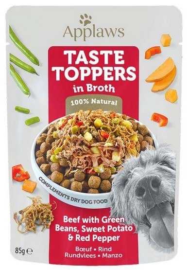 Applaws Taste Toppers wołowina z batatem i grochem 85 g