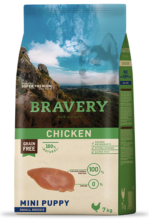 Bravery kurczak puppy małe rasy 7 kg