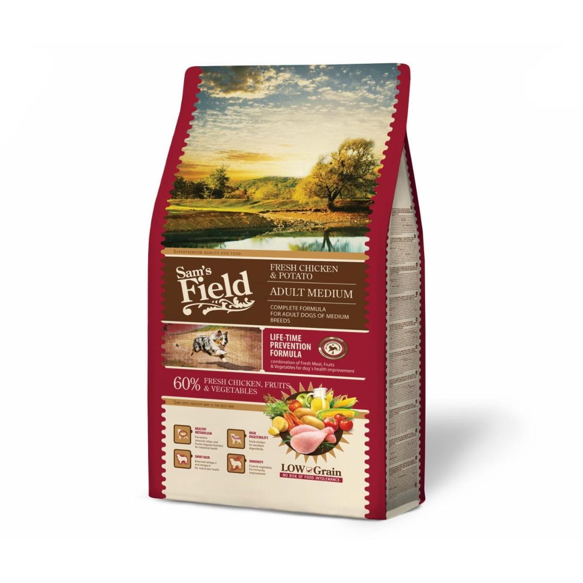 Sam's Field Fresh kurczak adult średnie rasy 2,5 kg