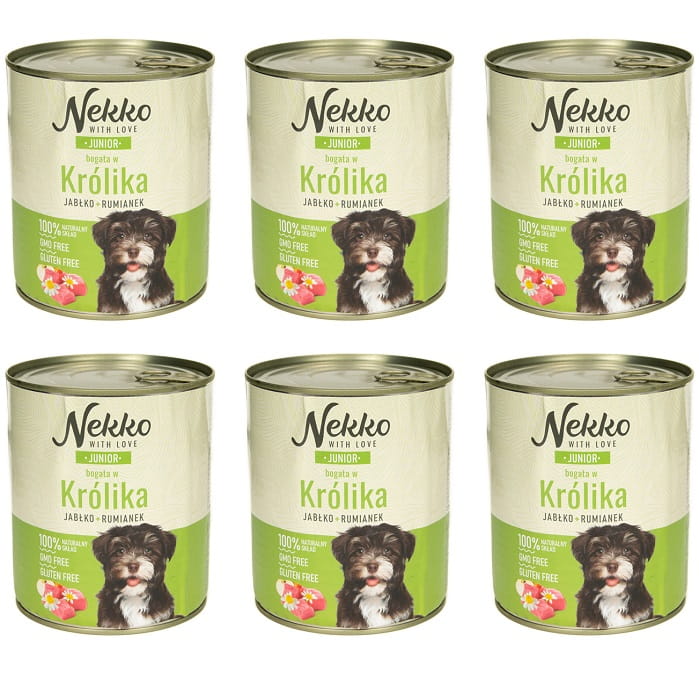 Nekko królik junior 800 g × 6