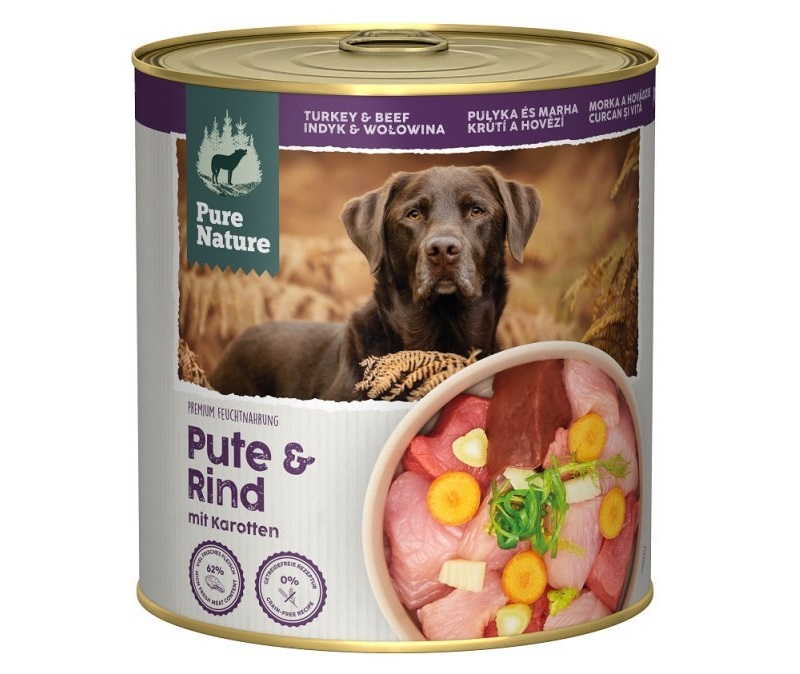 Pure Nature indyk, wołowina adult 800 g