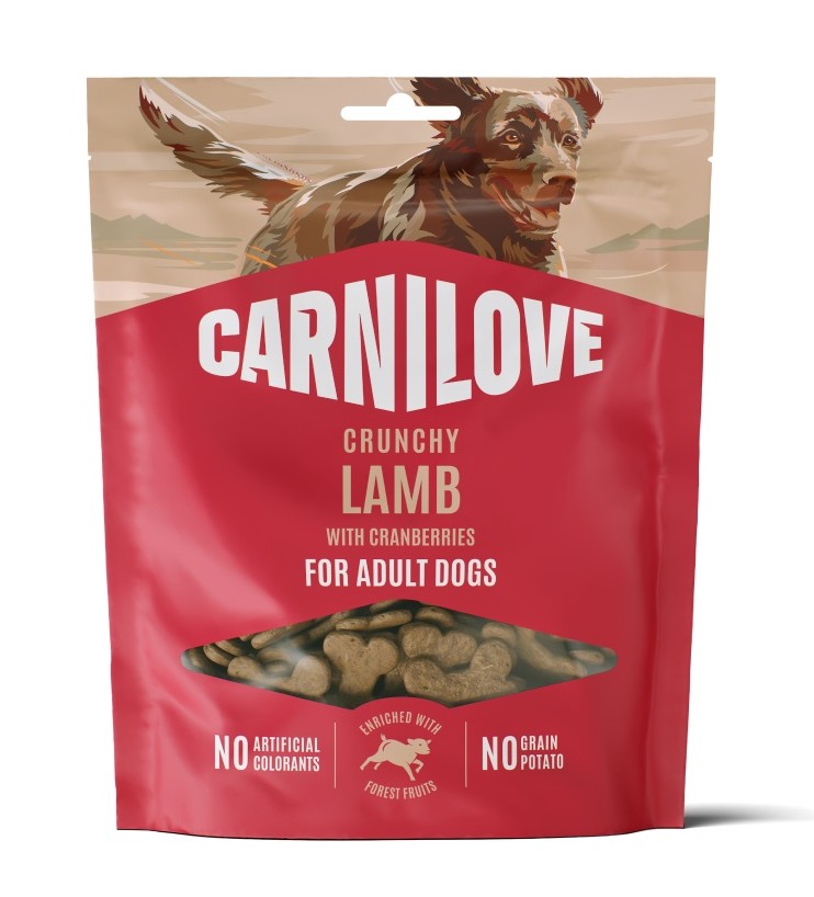 Carnilove Crunchy Snack jagnięcina z dynią, siemieniem lnianym 200 g