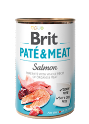Brit Pate & Meat łosoś 400 g × 12