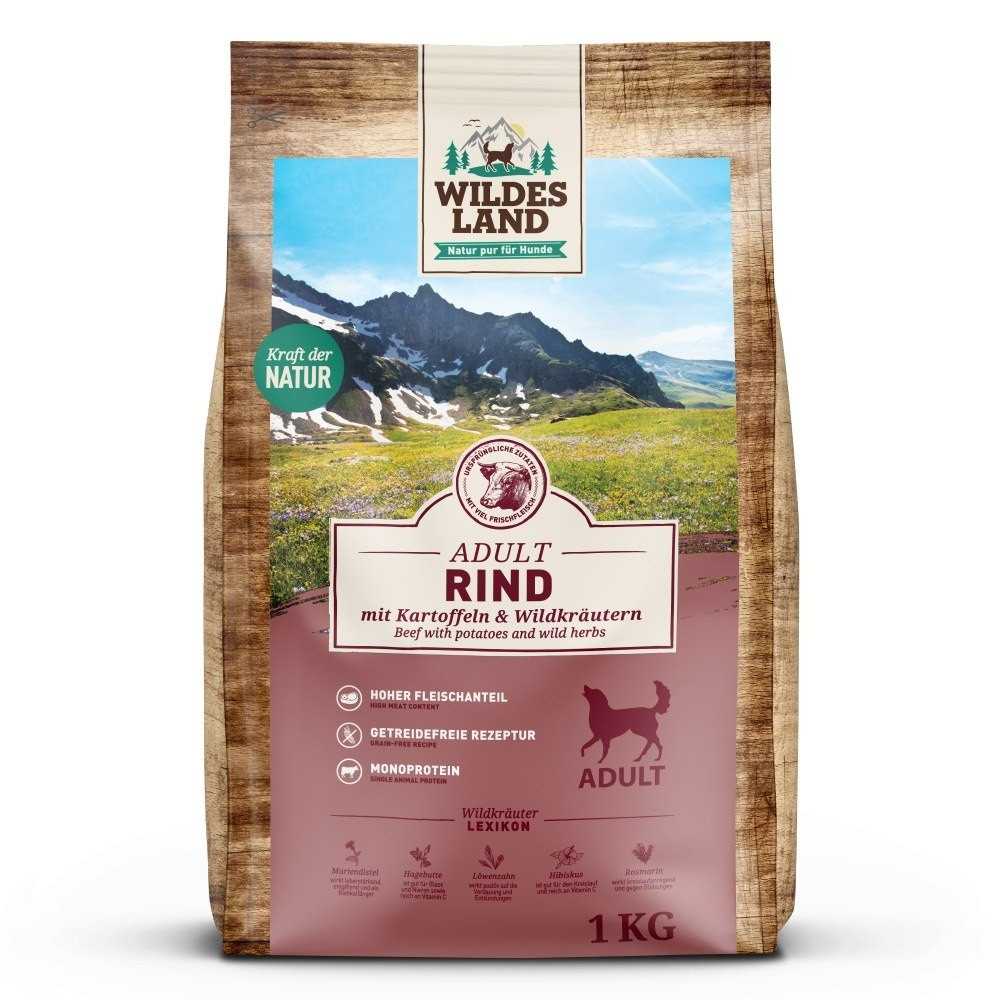 Wildes Land Dog wołowina adult 1 kg