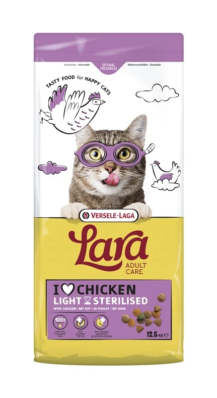 Versele-Laga Lara Light Sterilised kurczak adult 12,5 kg