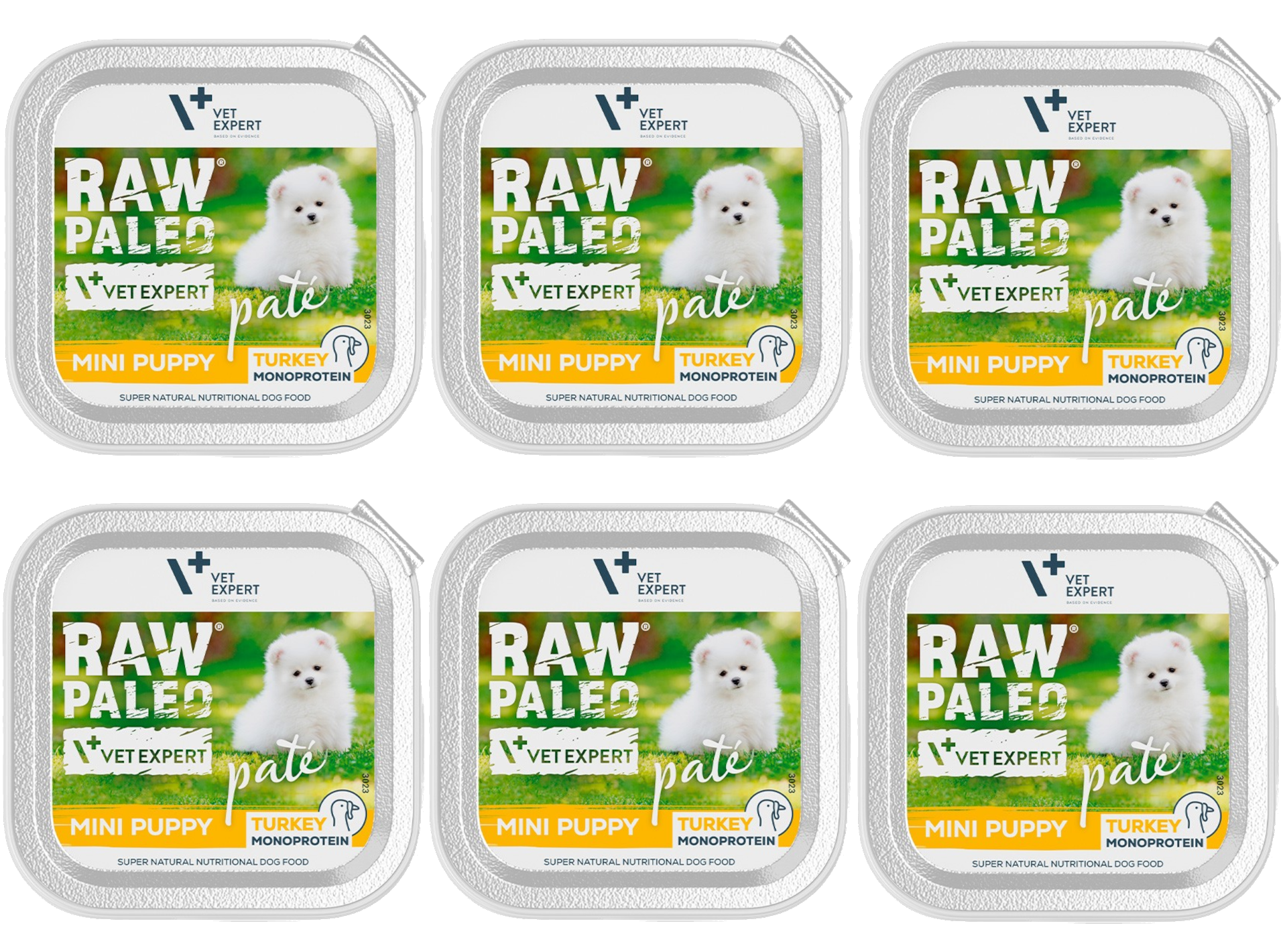 VetExpert Raw Paleo indyk puppy małe rasy 150 g × 6