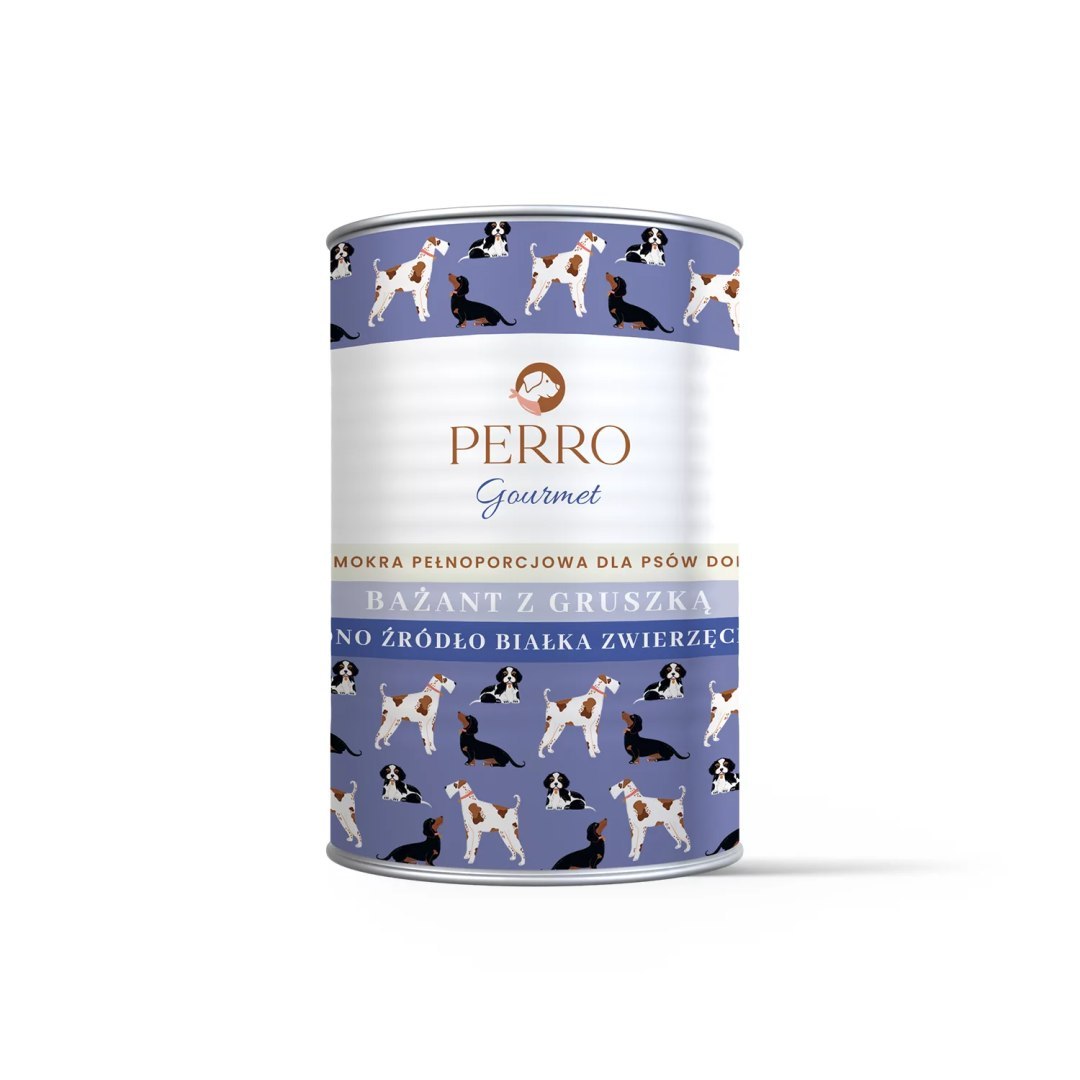 Perro Gourmet bażant, gruszka adult 800 g