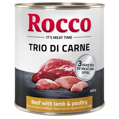 Rocco Classic cielęcina, drób, dziczyzna, jagnięcina, kurczak, wołowina adult 800 g × 24
