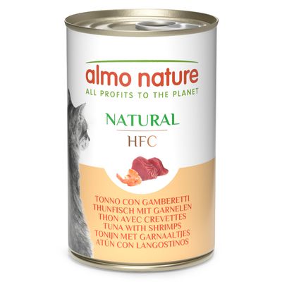 Almo Nature HFC Sensitive tuńczyk z krewetkami w bulionie 140 g × 6