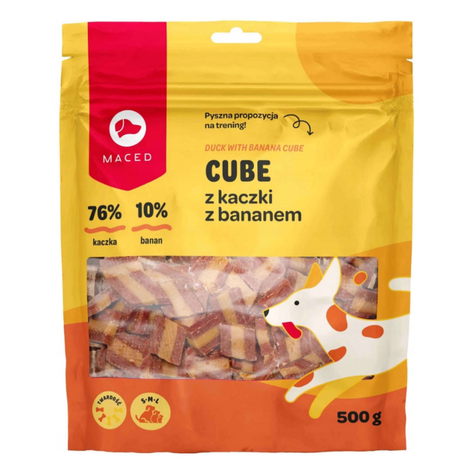 Maced Cube kaczka z bananem 500 g