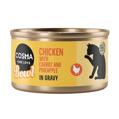 Cosma Bowl Indoor kurczak w sosie adult 80 g × 6