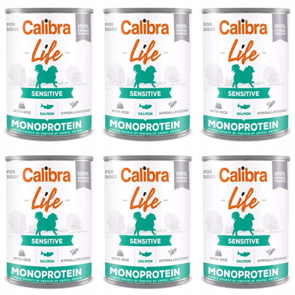 Calibra Life Monoprotein łosoś 400 g × 6