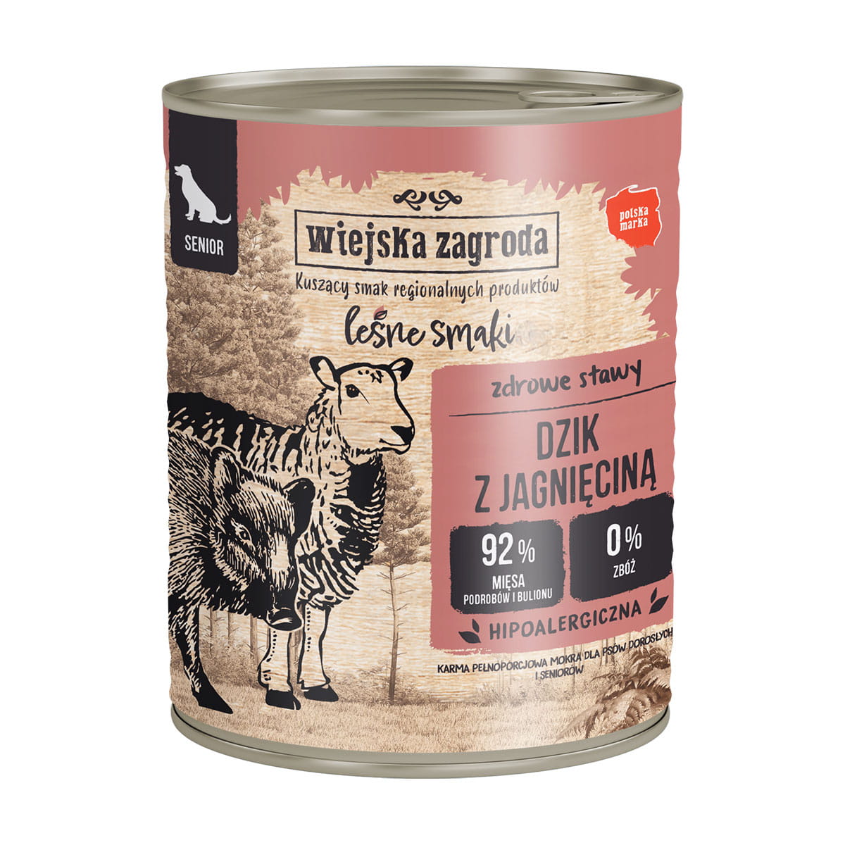 Wiejska Zagroda dziczyzna, jagnięcina senior 800 g